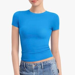 Blue Short Sleeve Women's Tee